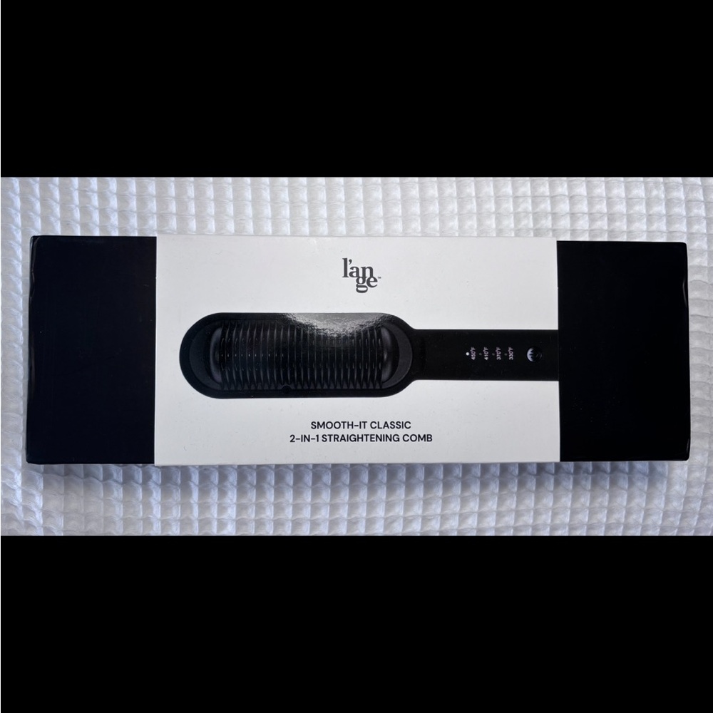 L’ange Black Smooth-It Classic Hair Straightening Comb – Brand New
